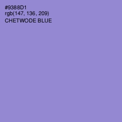 #9388D1 - Chetwode Blue Color Image
