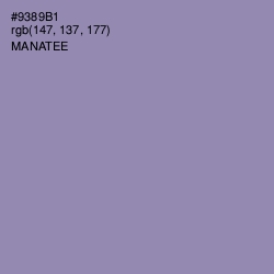 #9389B1 - Manatee Color Image