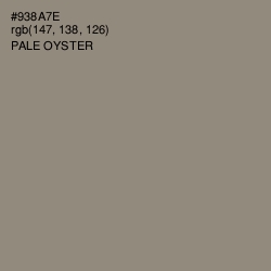 #938A7E - Pale Oyster Color Image