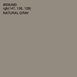 #938A80 - Natural Gray Color Image