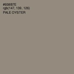 #938B7E - Pale Oyster Color Image