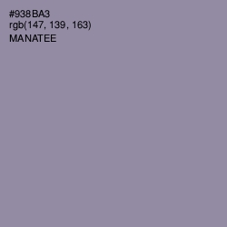 #938BA3 - Manatee Color Image