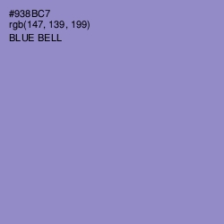 #938BC7 - Blue Bell Color Image