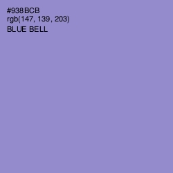 #938BCB - Blue Bell Color Image