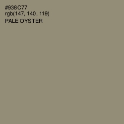 #938C77 - Pale Oyster Color Image