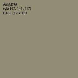 #938D75 - Pale Oyster Color Image