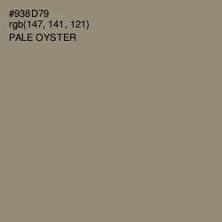 #938D79 - Pale Oyster Color Image