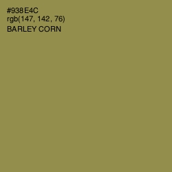 #938E4C - Barley Corn Color Image