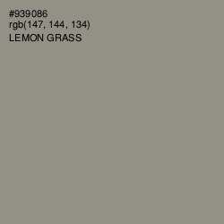 #939086 - Lemon Grass Color Image