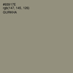 #93917E - Gurkha Color Image