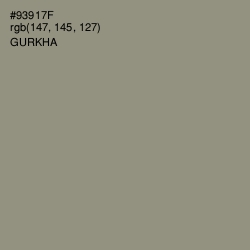 #93917F - Gurkha Color Image