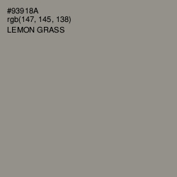 #93918A - Lemon Grass Color Image