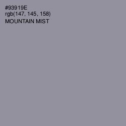 #93919E - Mountain Mist Color Image