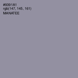 #9391A1 - Manatee Color Image