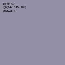 #9391A5 - Manatee Color Image