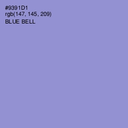 #9391D1 - Blue Bell Color Image