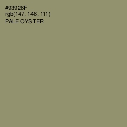 #93926F - Pale Oyster Color Image