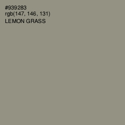 #939283 - Lemon Grass Color Image