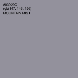#93929C - Mountain Mist Color Image