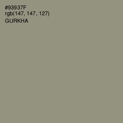 #93937F - Gurkha Color Image