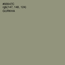 #93947C - Gurkha Color Image