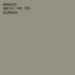 #93947D - Gurkha Color Image