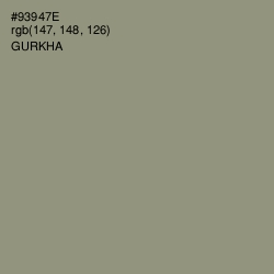 #93947E - Gurkha Color Image