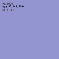 #9395D1 - Blue Bell Color Image