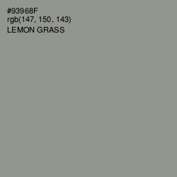 #93968F - Lemon Grass Color Image