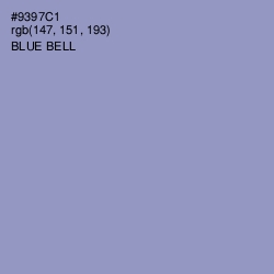 #9397C1 - Blue Bell Color Image