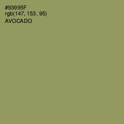 #93995F - Avocado Color Image