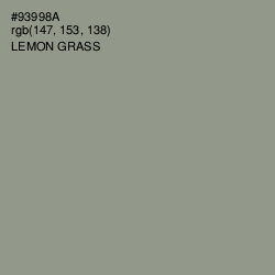 #93998A - Lemon Grass Color Image