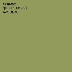 #939A5C - Avocado Color Image