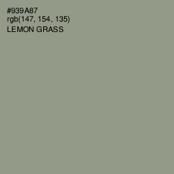 #939A87 - Lemon Grass Color Image