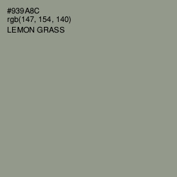 #939A8C - Lemon Grass Color Image