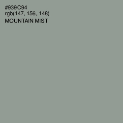 #939C94 - Mountain Mist Color Image