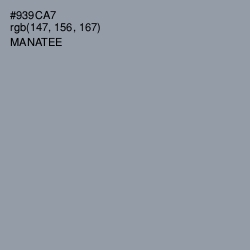 #939CA7 - Manatee Color Image