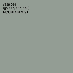 #939D94 - Mountain Mist Color Image