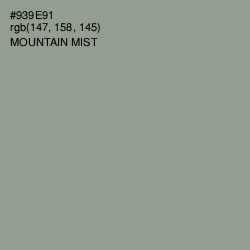 #939E91 - Mountain Mist Color Image