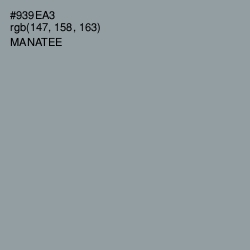 #939EA3 - Manatee Color Image