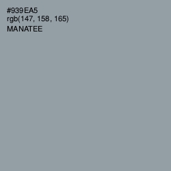 #939EA5 - Manatee Color Image