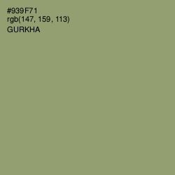 #939F71 - Gurkha Color Image