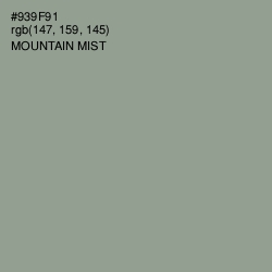 #939F91 - Mountain Mist Color Image