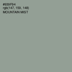 #939F94 - Mountain Mist Color Image