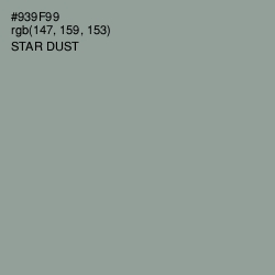 #939F99 - Star Dust Color Image