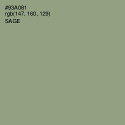 #93A081 - Sage Color Image