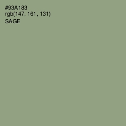 #93A183 - Sage Color Image