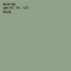 #93A189 - Sage Color Image