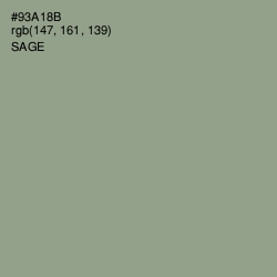 #93A18B - Sage Color Image