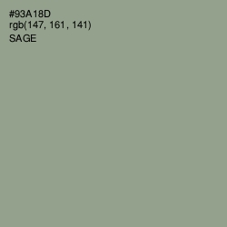 #93A18D - Sage Color Image